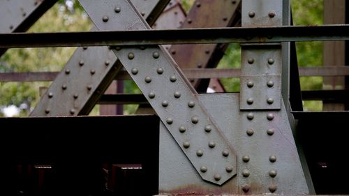 Close-up of metallic structure