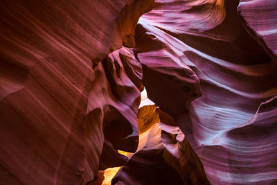 Low angle view of rock formation