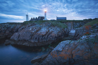 Landscape from the west coast of france at atlantic ocean.