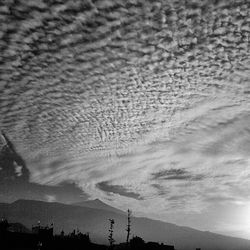 Low angle view of cloudy sky