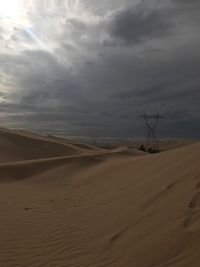 Scenic view of desert against sky