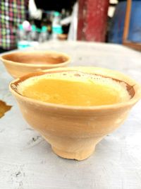 Close-up of drink on table