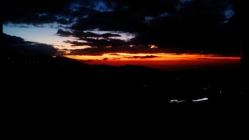 Scenic view of sky at night