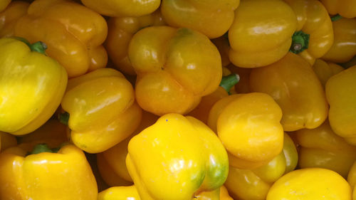 Full frame shot of oranges at market stall