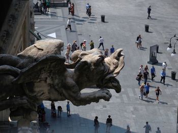 Group of people in city