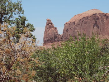 View of rock formations