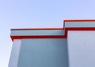 Low angle view of building against clear sky