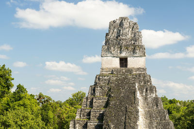 Low angle view of historical building against sky