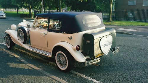 Car parked on road