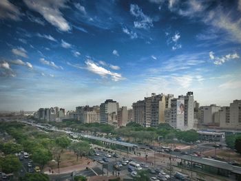 Cityscape against sky