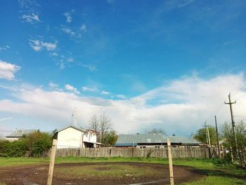 Built structure against blue sky