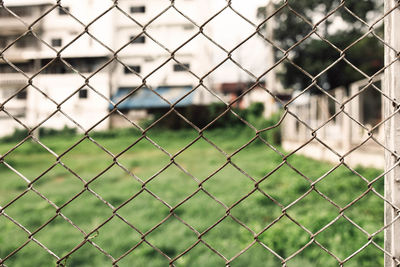 Close-up of chainlink fence