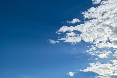 Low angle view of clouds in sky