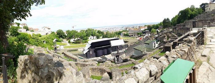 Built structure with trees in background
