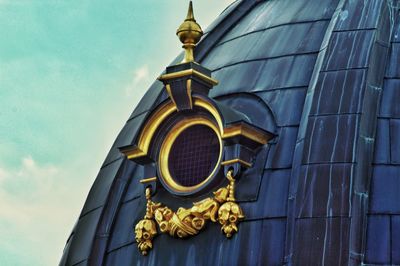 Low angle view of church against sky