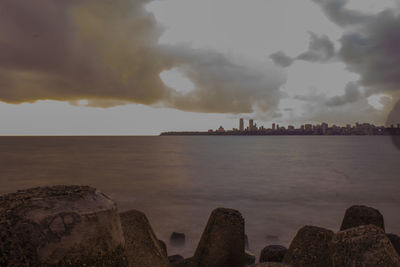 Panoramic view of sea against sky