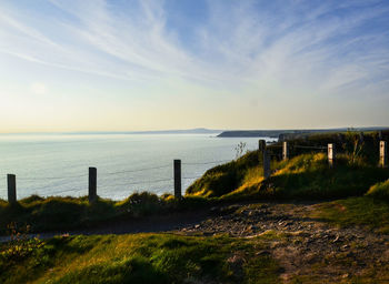 Scenic view of sea against sky