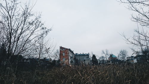 Houses against sky