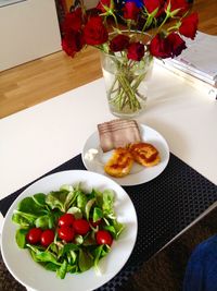 Close-up of food in plate