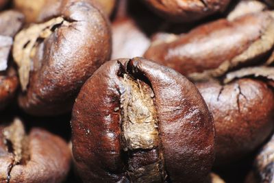 Full frame shot of roasted coffee beans