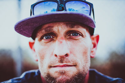 Close-up portrait of man