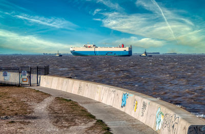 Scenic view of sea against sky