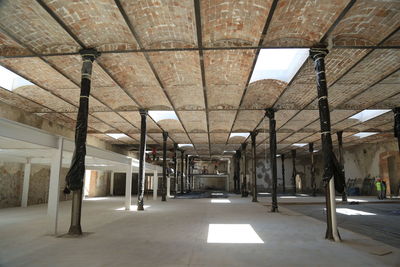 Empty corridor in building