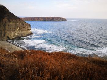 Scenic view of sea against sky