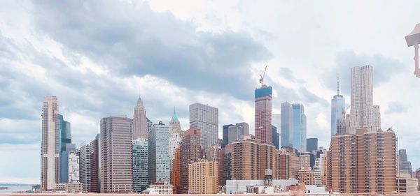 Panoramic view of buildings against sky