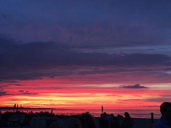 Silhouette of trees at sunset