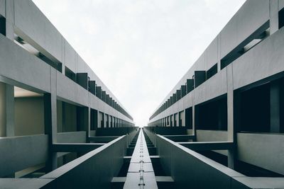 Low angle view of modern building against sky