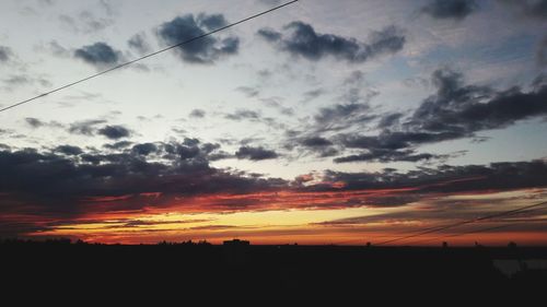 Scenic view of sky during sunset
