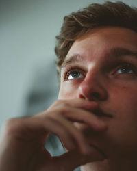 Close-up portrait of young man