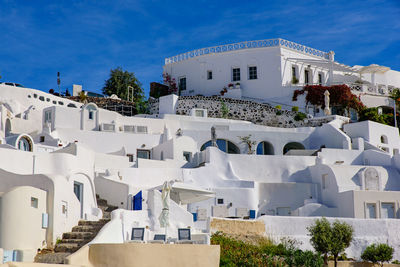 Buildings against blue sky