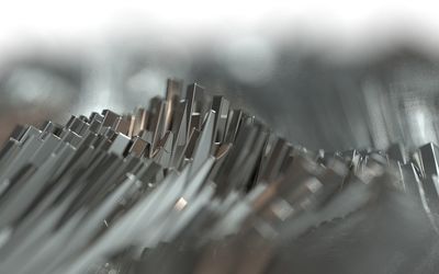 Close-up of wet machine