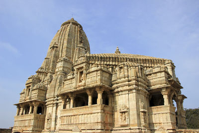 Low angle view of historical building against sky