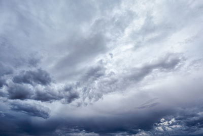 Low angle view of clouds in sky