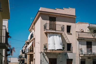 Low angle view of building against sky