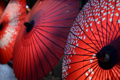 Red umbrellas - kyoto, japan