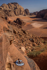 Rock formations in desert