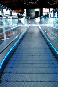 View of escalator