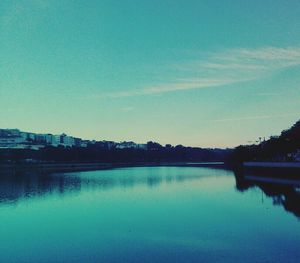 Reflection of clouds in water