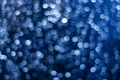 Defocused image of illuminated lights