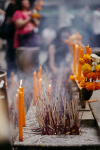 Incense sticks at the ceremony