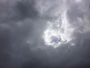 Low angle view of storm clouds in sky