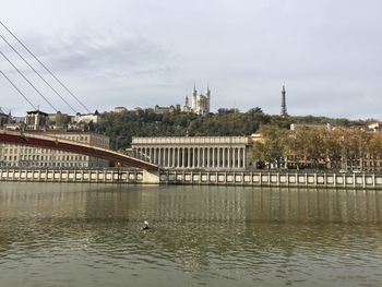 The court of appeal of lyon, the basilica of notre-dame de fourvière and the the palais de justice 