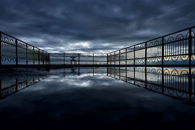 Bridge over river against sky