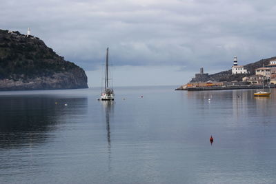 Departure from the port of port de soller, mallorca