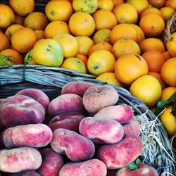 Fruits for sale at market stall