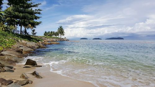 Scenic view of sea against sky